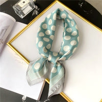 2021 Summer Luxury Brand Silk Scarf Square Women Shawls And Wraps Fashion Office Small Hair Neck Hijabs Foulard Scarves 70*70cm