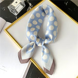 2021 Summer Luxury Brand Silk Scarf Square Women Shawls And Wraps Fashion Office Small Hair Neck Hijabs Foulard Scarves 70*70cm