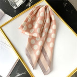 2021 Summer Luxury Brand Silk Scarf Square Women Shawls And Wraps Fashion Office Small Hair Neck Hijabs Foulard Scarves 70*70cm