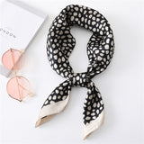 2021 Summer Luxury Brand Silk Scarf Square Women Shawls And Wraps Fashion Office Small Hair Neck Hijabs Foulard Scarves 70*70cm