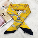 2021 Summer Luxury Brand Silk Scarf Square Women Shawls And Wraps Fashion Office Small Hair Neck Hijabs Foulard Scarves 70*70cm