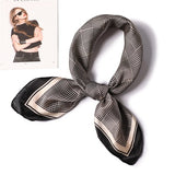 2021 Summer Luxury Brand Silk Scarf Square Women Shawls And Wraps Fashion Office Small Hair Neck Hijabs Foulard Scarves 70*70cm