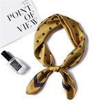 2021 Summer Luxury Brand Silk Scarf Square Women Shawls And Wraps Fashion Office Small Hair Neck Hijabs Foulard Scarves 70*70cm