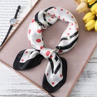 2021 Summer Luxury Brand Silk Scarf Square Women Shawls And Wraps Fashion Office Small Hair Neck Hijabs Foulard Scarves 70*70cm