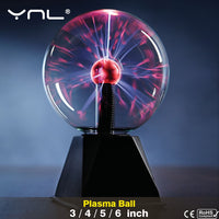 Novelty Magic Crystal Plasma Ball Touch Lamp 220V LED Night Light Child Nightlight Birthday Christmas Kids Decor Gift Lighting