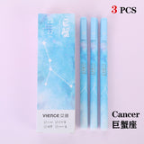 3pc/lot Constellation Gel Pen Novelty 0.5mm Starry Black Ink Pen for Girl Gift Student Stationery School Writing Office Supplies