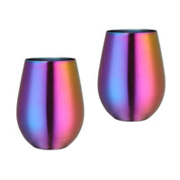 500ml Stainless Steel Beer Wine Cup Rose Gold Beer Tumbler Cocktail Juice Milk Cup Metal Drinking Mug for Bar Outdoor Drinkware