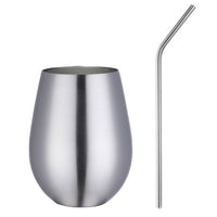 500ml Stainless Steel Beer Wine Cup Rose Gold Beer Tumbler Cocktail Juice Milk Cup Metal Drinking Mug for Bar Outdoor Drinkware