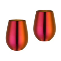 500ml Stainless Steel Beer Wine Cup Rose Gold Beer Tumbler Cocktail Juice Milk Cup Metal Drinking Mug for Bar Outdoor Drinkware