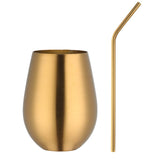 500ml Stainless Steel Beer Wine Cup Rose Gold Beer Tumbler Cocktail Juice Milk Cup Metal Drinking Mug for Bar Outdoor Drinkware