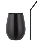 500ml Stainless Steel Beer Wine Cup Rose Gold Beer Tumbler Cocktail Juice Milk Cup Metal Drinking Mug for Bar Outdoor Drinkware