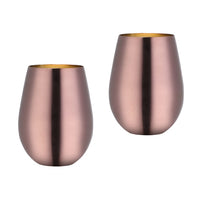 500ml Stainless Steel Beer Wine Cup Rose Gold Beer Tumbler Cocktail Juice Milk Cup Metal Drinking Mug for Bar Outdoor Drinkware