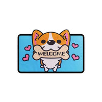 Cartoon Welcome Entrance Doormats Carpets Rugs For Home Bath Living Room Floor Stair Kitchen Hallway Non-Slip Cat Dog Pet Gamer