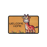 Cartoon Welcome Entrance Doormats Carpets Rugs For Home Bath Living Room Floor Stair Kitchen Hallway Non-Slip Cat Dog Pet Gamer