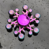 Rainbow Metal Finger Spinner R118 Bearing Spinner Toy Adult Toys for Children Raytheon Mushroom 60-65mm Fidget Spinner 2019