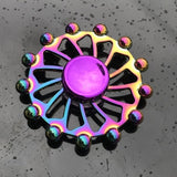 Rainbow Metal Finger Spinner R118 Bearing Spinner Toy Adult Toys for Children Raytheon Mushroom 60-65mm Fidget Spinner 2019