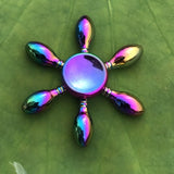 Rainbow Metal Finger Spinner R118 Bearing Spinner Toy Adult Toys for Children Raytheon Mushroom 60-65mm Fidget Spinner 2019