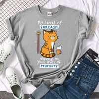 Tshirt For Woman Tsundere Cat Drinking Tea Women's Tshirt Oversize Fashion Women Clothing Funny Korean Style T-Shirts For Woman