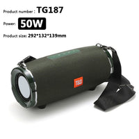 50W High Power TG187 Bluetooth Speaker Waterproof Portable Column For PC Computer Speakers Subwoofer Boom Box Music Center FM TF