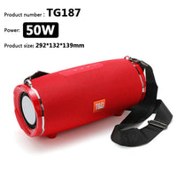 50W High Power TG187 Bluetooth Speaker Waterproof Portable Column For PC Computer Speakers Subwoofer Boom Box Music Center FM TF