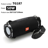 50W High Power TG187 Bluetooth Speaker Waterproof Portable Column For PC Computer Speakers Subwoofer Boom Box Music Center FM TF