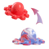 Luminous Keychain Stress Relief Squishy Pops It Fidget Toys Octopus Push Bubble Pops Fidget Sensory Toy For Autism Special