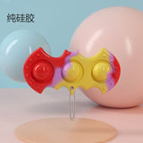 Luminous Keychain Stress Relief Squishy Pops It Fidget Toys Octopus Push Bubble Pops Fidget Sensory Toy For Autism Special