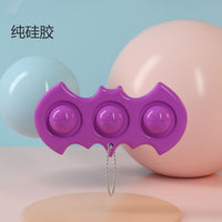 Luminous Keychain Stress Relief Squishy Pops It Fidget Toys Octopus Push Bubble Pops Fidget Sensory Toy For Autism Special