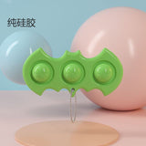 Luminous Keychain Stress Relief Squishy Pops It Fidget Toys Octopus Push Bubble Pops Fidget Sensory Toy For Autism Special