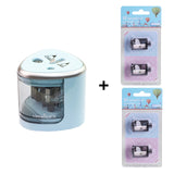 2018 New Automatic pencil sharpener Two-hole Electric Switch Pencil Sharpener stationery Home Office School Supplies