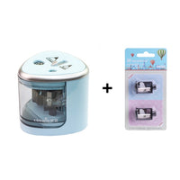 2018 New Automatic pencil sharpener Two-hole Electric Switch Pencil Sharpener stationery Home Office School Supplies