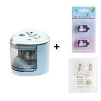 2018 New Automatic pencil sharpener Two-hole Electric Switch Pencil Sharpener stationery Home Office School Supplies