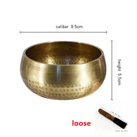 Nepal handmade Tibet Buddha sound bowl Yoga Meditation Chanting Bowl Brass Chime Handicraft music therapy Tibetan Singing Bowl