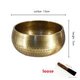 Nepal handmade Tibet Buddha sound bowl Yoga Meditation Chanting Bowl Brass Chime Handicraft music therapy Tibetan Singing Bowl