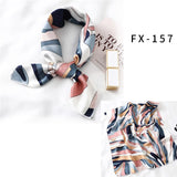 2021 Square Silk Scarf Women Fashion Print Small Neck Scarfs Office Lady Hair Band Foulard Hand Kerchief Female Bandana Shawl