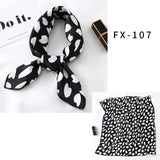 2021 Square Silk Scarf Women Fashion Print Small Neck Scarfs Office Lady Hair Band Foulard Hand Kerchief Female Bandana Shawl