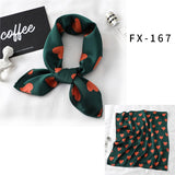 2021 Square Silk Scarf Women Fashion Print Small Neck Scarfs Office Lady Hair Band Foulard Hand Kerchief Female Bandana Shawl