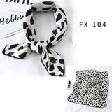 2021 Square Silk Scarf Women Fashion Print Small Neck Scarfs Office Lady Hair Band Foulard Hand Kerchief Female Bandana Shawl