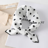 2021 Square Silk Scarf Women Fashion Print Small Neck Scarfs Office Lady Hair Band Foulard Hand Kerchief Female Bandana Shawl