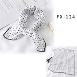 2021 Square Silk Scarf Women Fashion Print Small Neck Scarfs Office Lady Hair Band Foulard Hand Kerchief Female Bandana Shawl