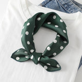 2021 Square Silk Scarf Women Fashion Print Small Neck Scarfs Office Lady Hair Band Foulard Hand Kerchief Female Bandana Shawl