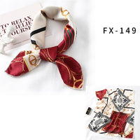 2021 Square Silk Scarf Women Fashion Print Small Neck Scarfs Office Lady Hair Band Foulard Hand Kerchief Female Bandana Shawl