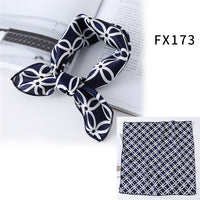 2021 Square Silk Scarf Women Fashion Print Small Neck Scarfs Office Lady Hair Band Foulard Hand Kerchief Female Bandana Shawl