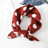 2021 Square Silk Scarf Women Fashion Print Small Neck Scarfs Office Lady Hair Band Foulard Hand Kerchief Female Bandana Shawl