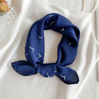 2021 Square Silk Scarf Women Fashion Print Small Neck Scarfs Office Lady Hair Band Foulard Hand Kerchief Female Bandana Shawl