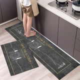 New Hot Sale Kitchen Floor Mat Tableware Pattern Entrance Doormat Bathroom Door Floormat Parlor Anti-slip Antifouling Long Rugs