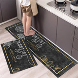 New Hot Sale Kitchen Floor Mat Tableware Pattern Entrance Doormat Bathroom Door Floormat Parlor Anti-slip Antifouling Long Rugs