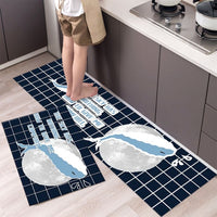 New Hot Sale Kitchen Floor Mat Tableware Pattern Entrance Doormat Bathroom Door Floormat Parlor Anti-slip Antifouling Long Rugs