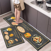 New Hot Sale Kitchen Floor Mat Tableware Pattern Entrance Doormat Bathroom Door Floormat Parlor Anti-slip Antifouling Long Rugs