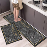 New Hot Sale Kitchen Floor Mat Tableware Pattern Entrance Doormat Bathroom Door Floormat Parlor Anti-slip Antifouling Long Rugs